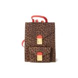 A FENDI LEOPARD PRINT BACKPACK