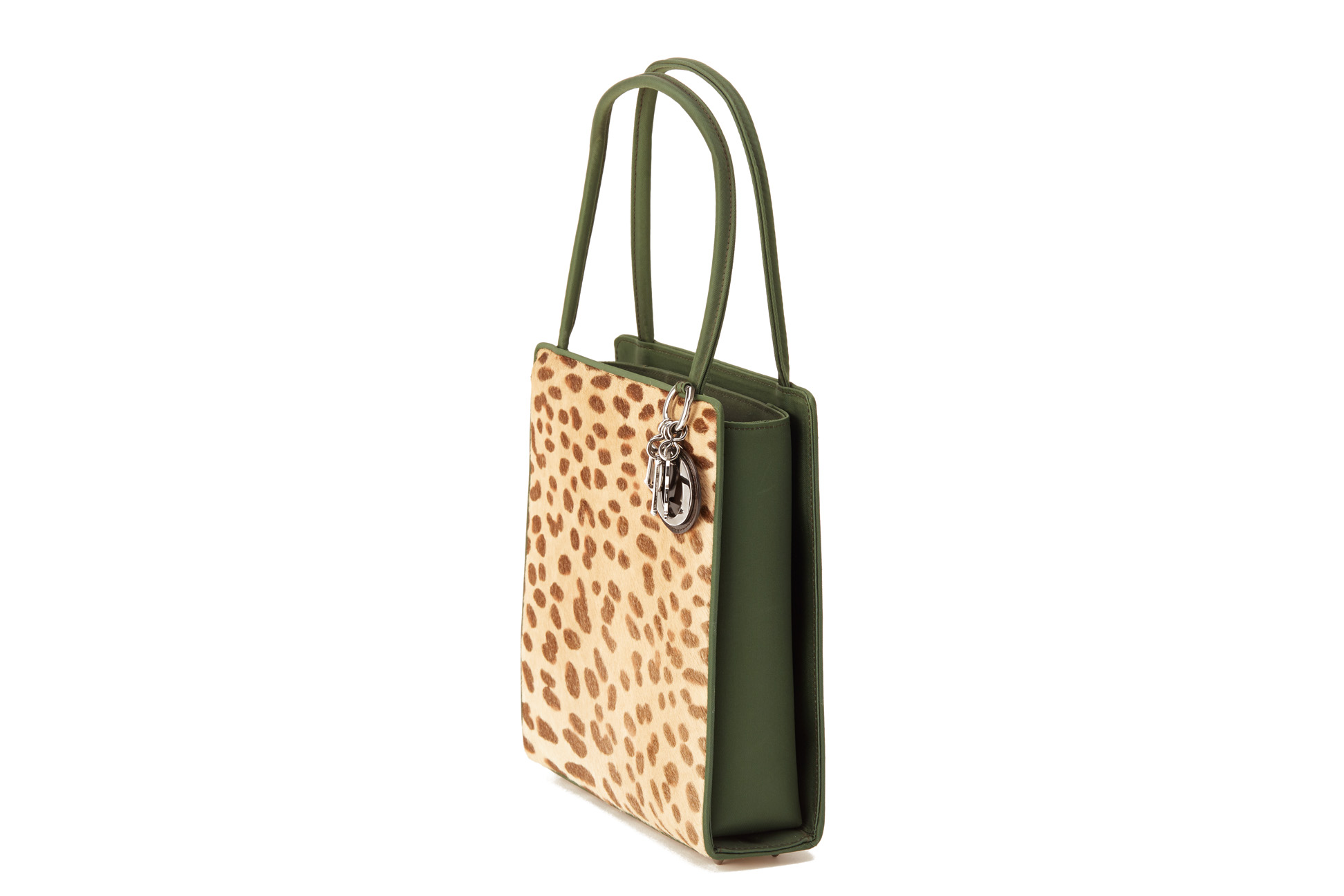 A CHRISTIAN DIOR VINTAGE PONY HAIR CHEETAH PRINT HANDBAG - Image 3 of 5