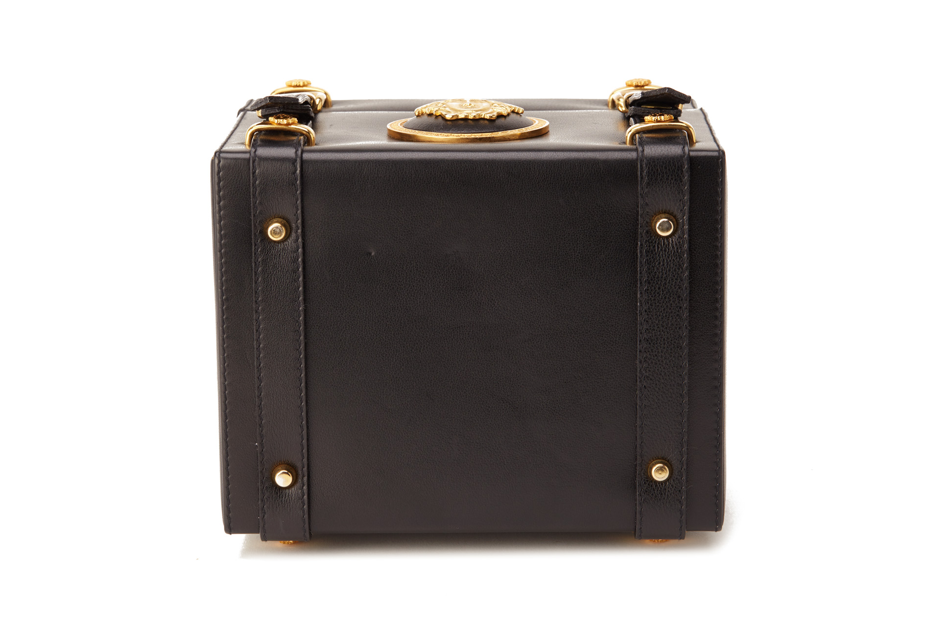 A GIANNI VERSACE BLACK LEATHER VANITY CASE - Image 6 of 6