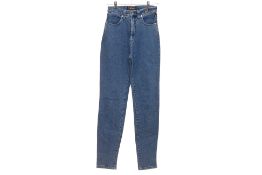 A PAIR OF VERSACE JEANS COUTURE MEDIUM WASH DENIM JEANS