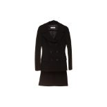 A DOLCE & GABBANA BLACK SKIRT SUIT