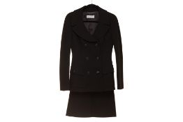 A DOLCE & GABBANA BLACK SKIRT SUIT