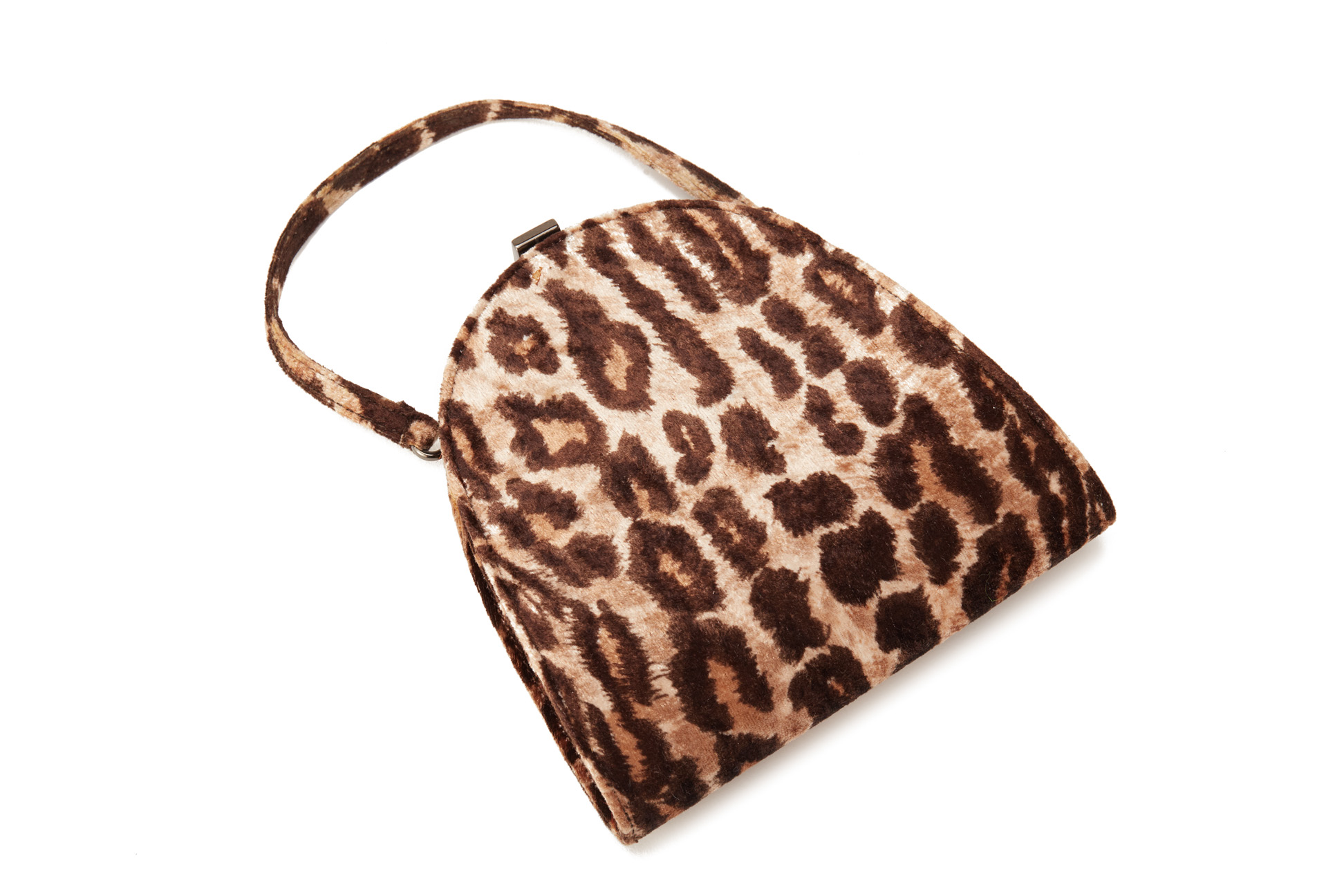 A DOLCE & GABBANA LEOPARD PRINT EVENING BAG