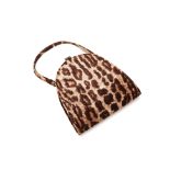 A DOLCE & GABBANA LEOPARD PRINT EVENING BAG