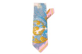 A GIANNI VERSACE PRINTED SILK TIE