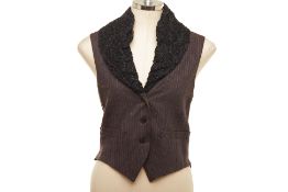 A ROMEO GIGLI CALLAGHAN BEAD EMBELLISHED WAISTCOAT