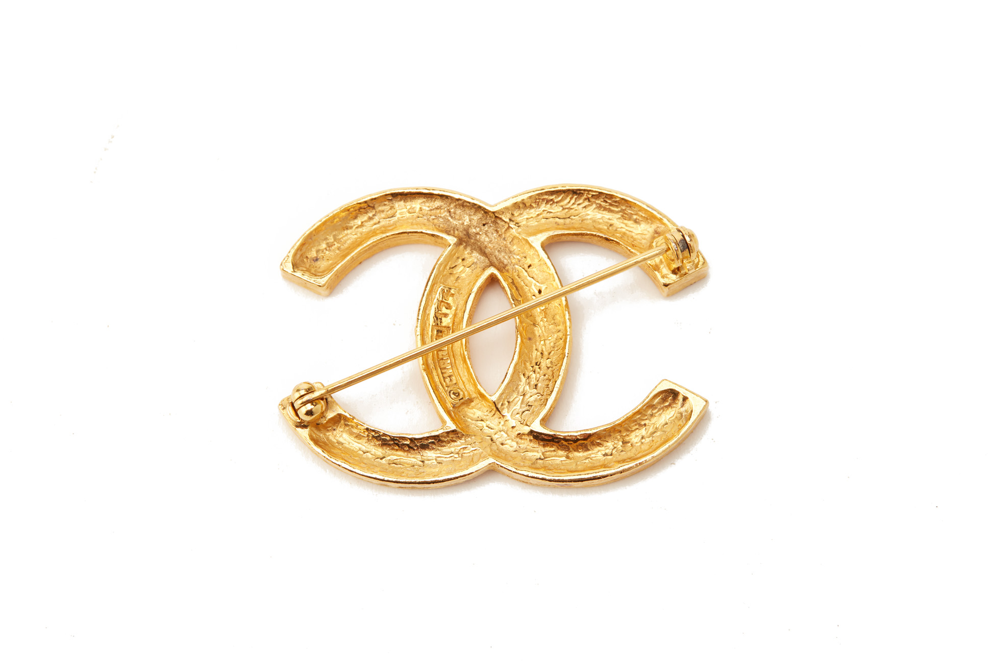 A CHANEL GILT METAL AND PASTE SET BROOCH - Image 2 of 2
