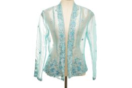 AN AMOR MEUS LIGHT BLUE KEBAYA TOP