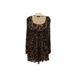 A TOM FORD FOR GUCCI BLACK LACE BABYDOLL DRESS