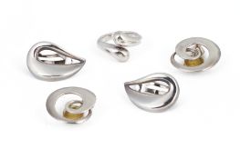 A GROUP OF GEORG JENSEN SILVER JEWELLERY