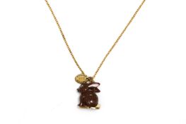 A JUICY COUTURE RABBIT NECKLACE