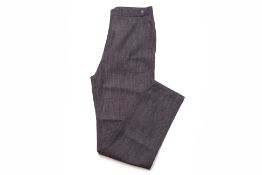 A PAIR OF BOTTEGA VENETA DARK WASH JEANS