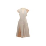 A BOTTEGA VENETA LIGHT GREY SHIFT DRESS