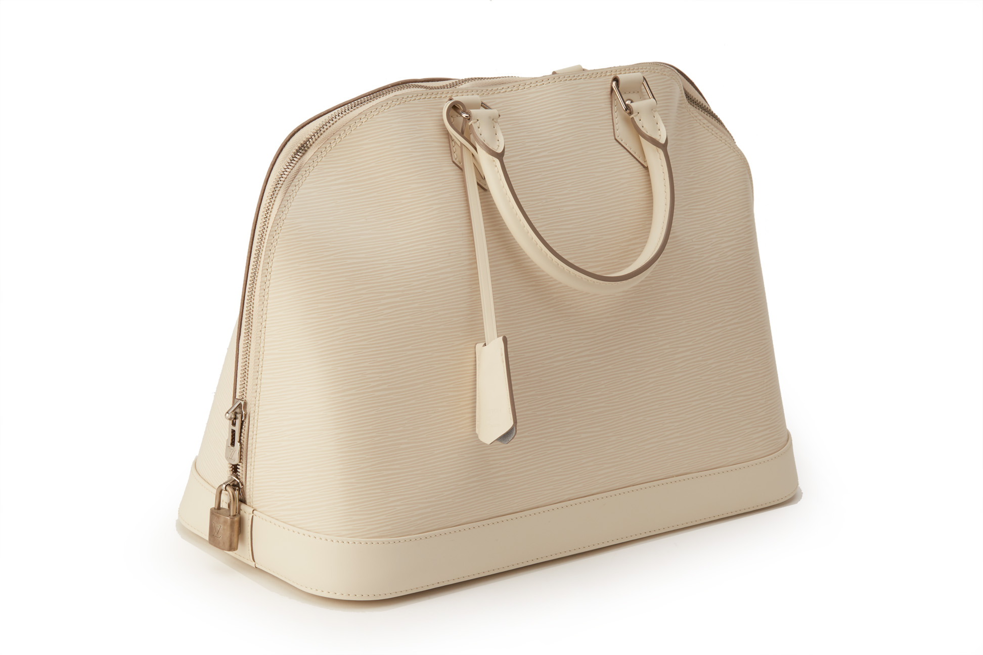 LOUIS VUITTON ALMA CREAM EPI LEATHER HANDBAG - Image 3 of 4