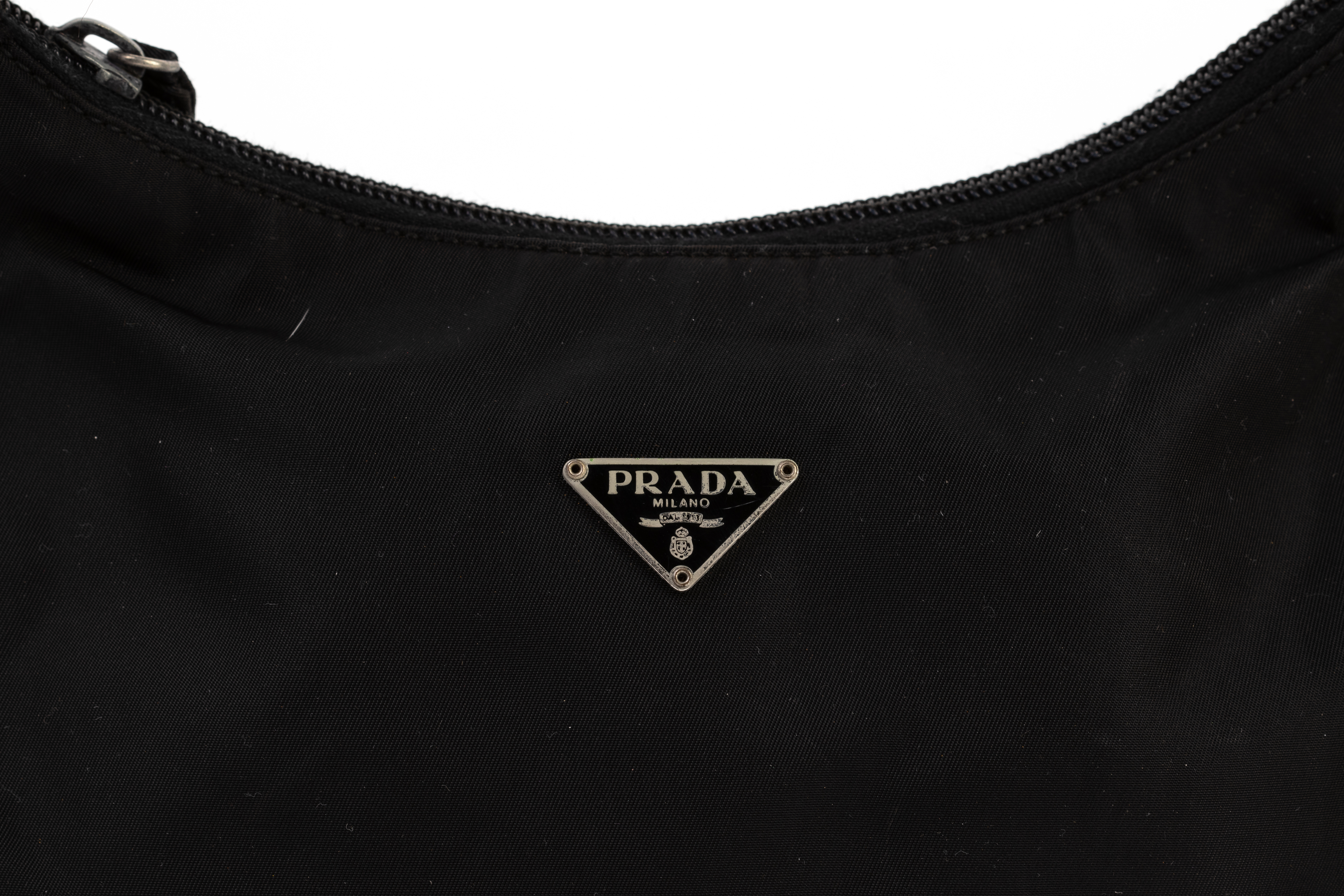 A PRADA TESSUTO BLACK NYLON BAGUETTE PURSE - Image 2 of 3