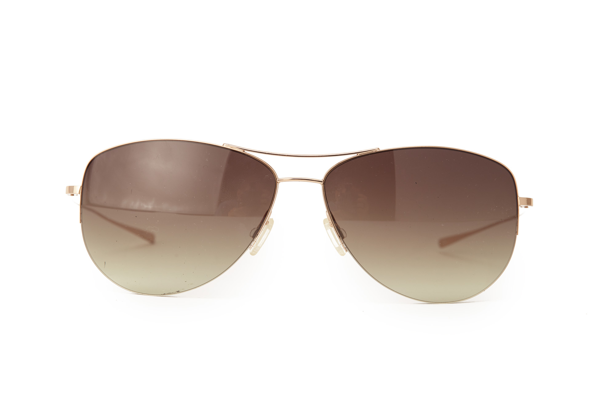 A PAIR OF OLIVER PEOPLES AVIATOR STYLE SUNGLASSES