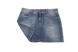 A DOLCE & GABBANA DENIM MINI SKIRT