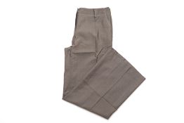 A PAIR OF CERRUTI 1881 GREY SILK TROUSERS