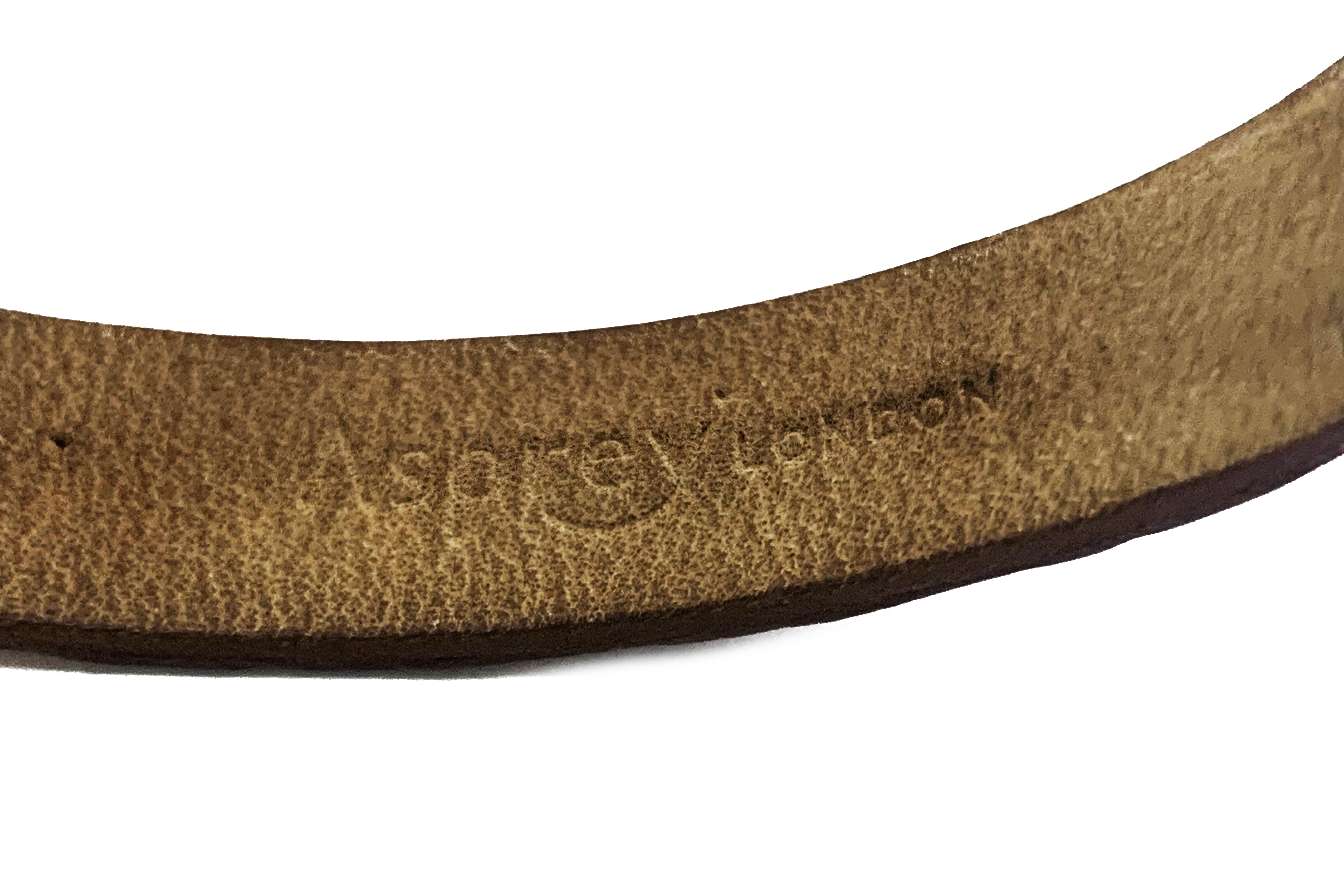 AN ASPREY BROWN LEATHER BRACELET - Image 2 of 2