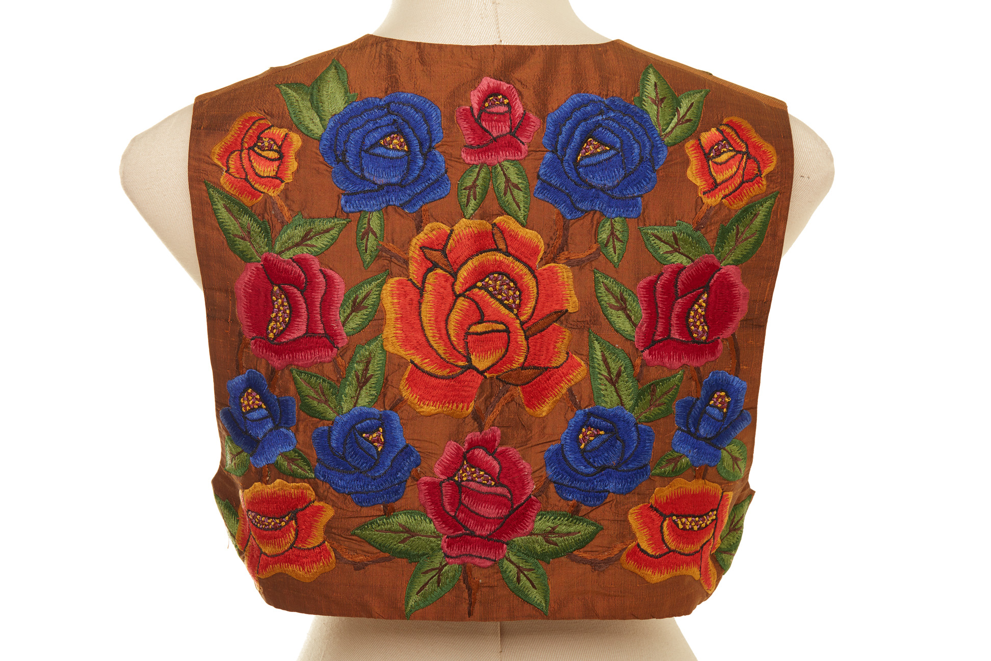 THREE ROMEO GIGLI CALLAGHAN BROWN EMBROIDERED WAISTCOATS - Image 2 of 8