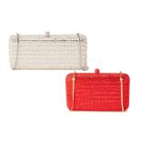 TWO GORDON MAX DIAMANTÉ EMBELLISHED CLUTCHES