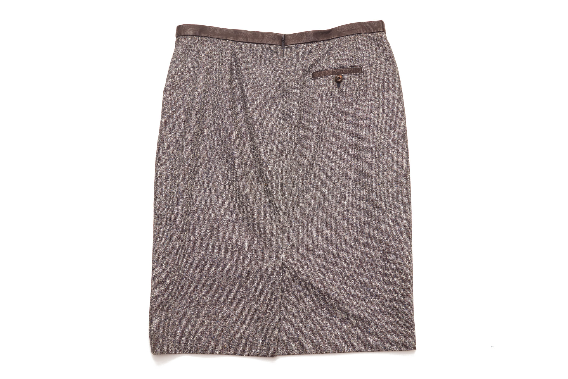 A SALVATORE FERRAGAMO GREY WOOL SKIRT - Image 2 of 2