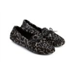 A PAIR OF TOD'S WOMENS CHEETAH LOAFERS