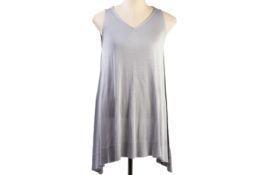 A MAISON MARGIELA LIGHT GREY FLARE TOP