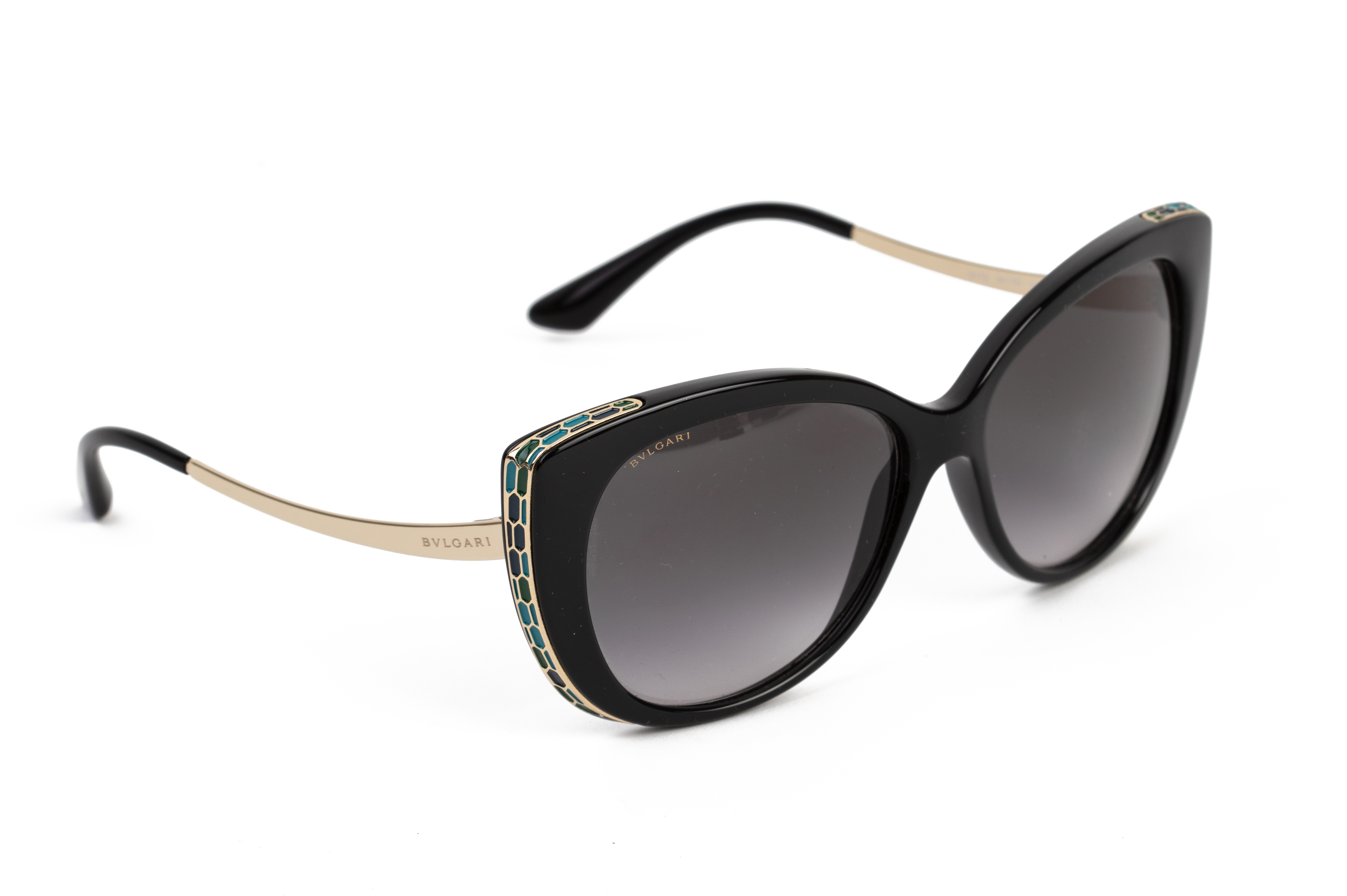 A PAIR OF BULGARI BLACK SUNGLASSES - Image 2 of 3