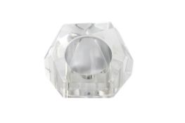 A MARC JACOBS GEO CLEAR PLASTIC RING