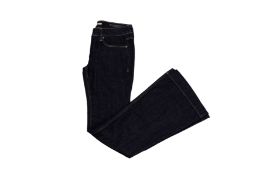 A PAIR OF BURBERRY DARK WASH FLARED JEANS