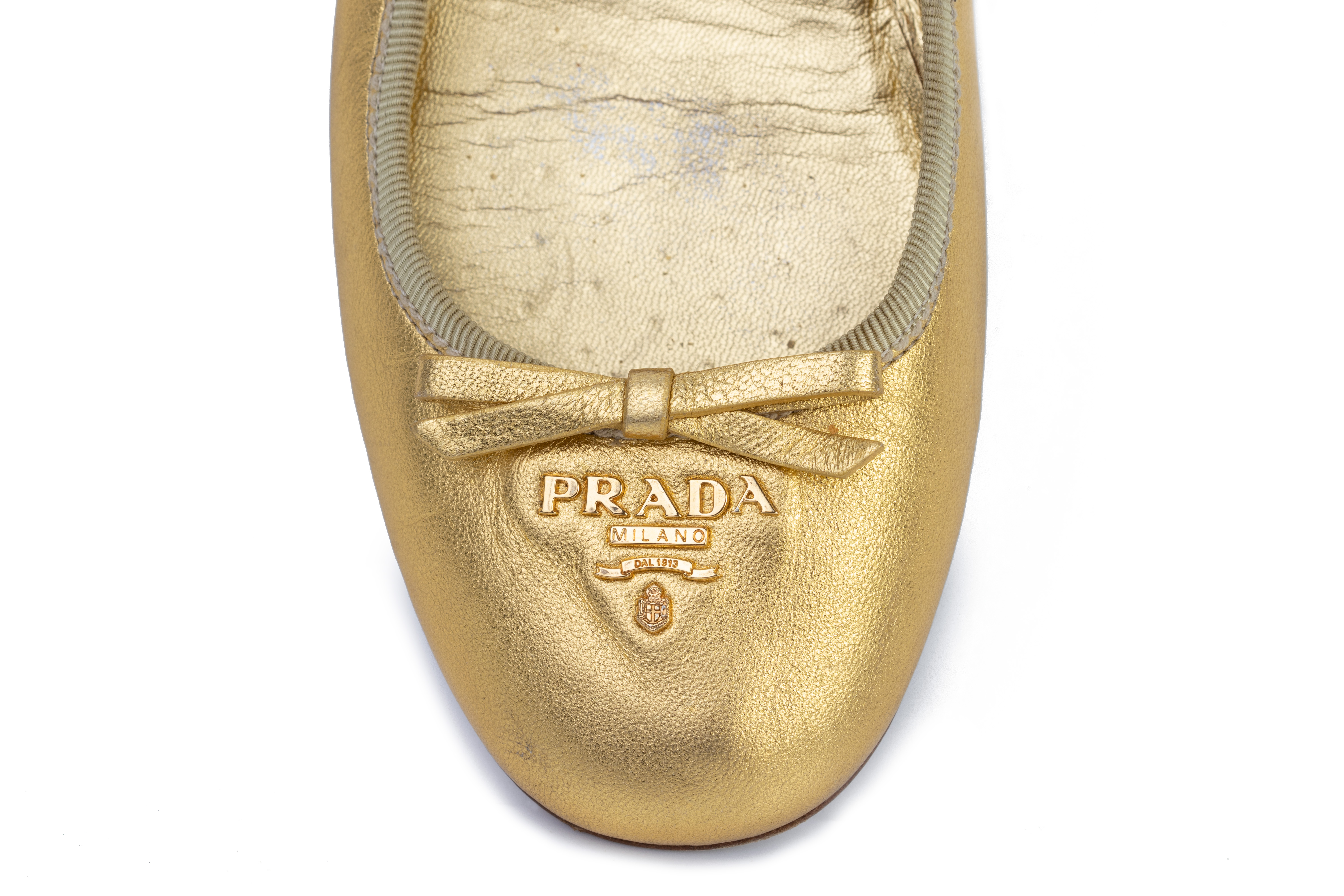 A PAIR OF PRADA CALZATURE DONNA BALLET FLATS EU36.5 - Image 4 of 4