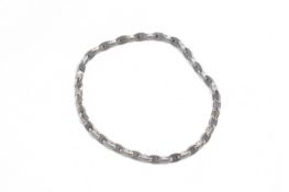 AN HERMES SILVER LINK SHORT NECKLACE