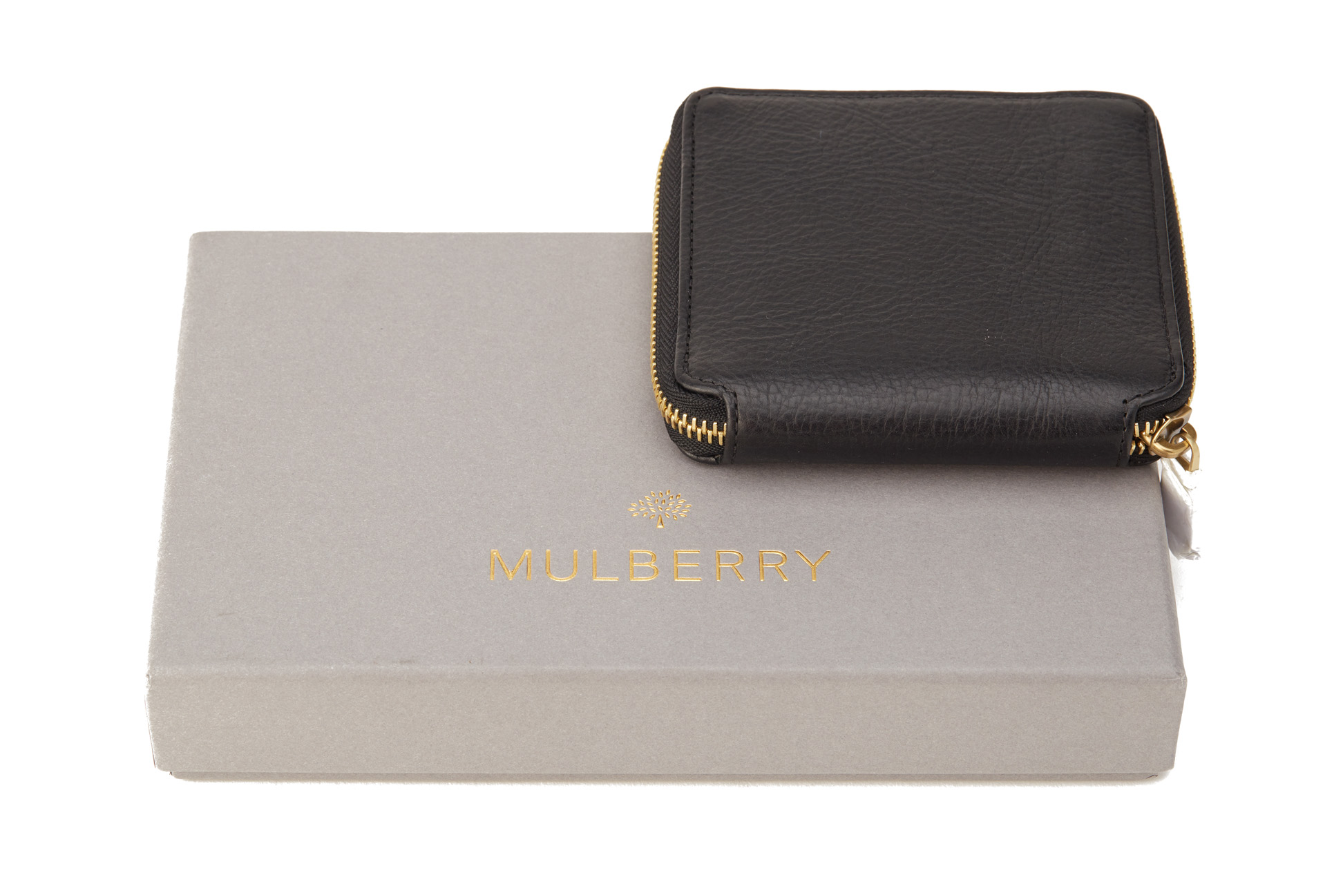 A MULBERRY BLACK ZIP AROUND WALLET - Image 3 of 3