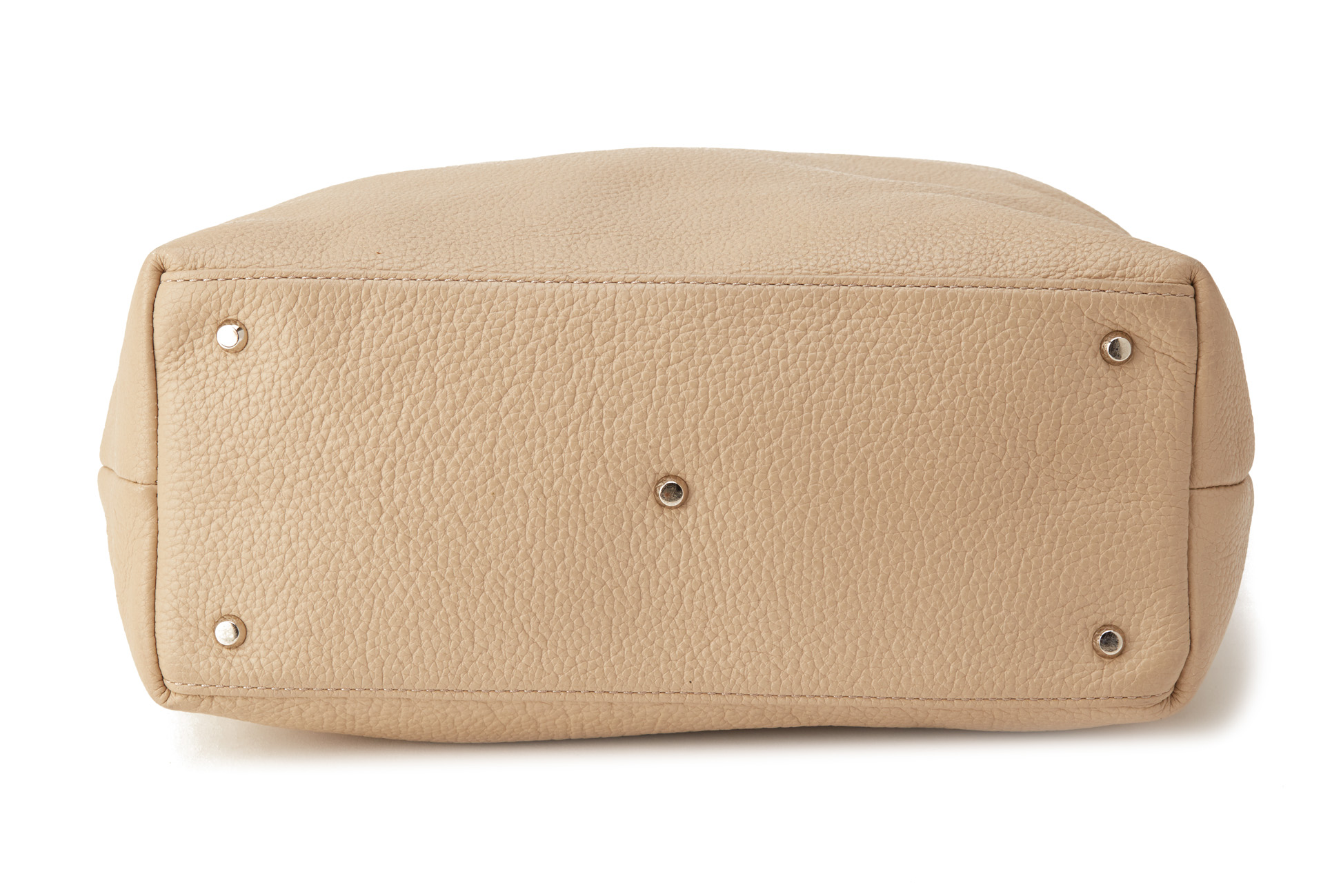 AN OROTON BEIGE LEATHER HANDBAG - Image 3 of 3