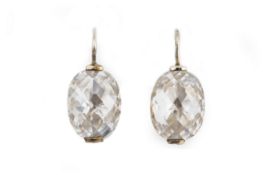 A PAIR OF THOMAS SABO CRYSTAL DROP EARRINGS