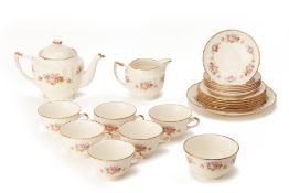 A SWINNERTONS 'LUXOR VELLUM' TEA SERVICE FOR SIX