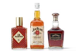 THREE BOTTLES OF AMERICAN BOURBON WHISKEY