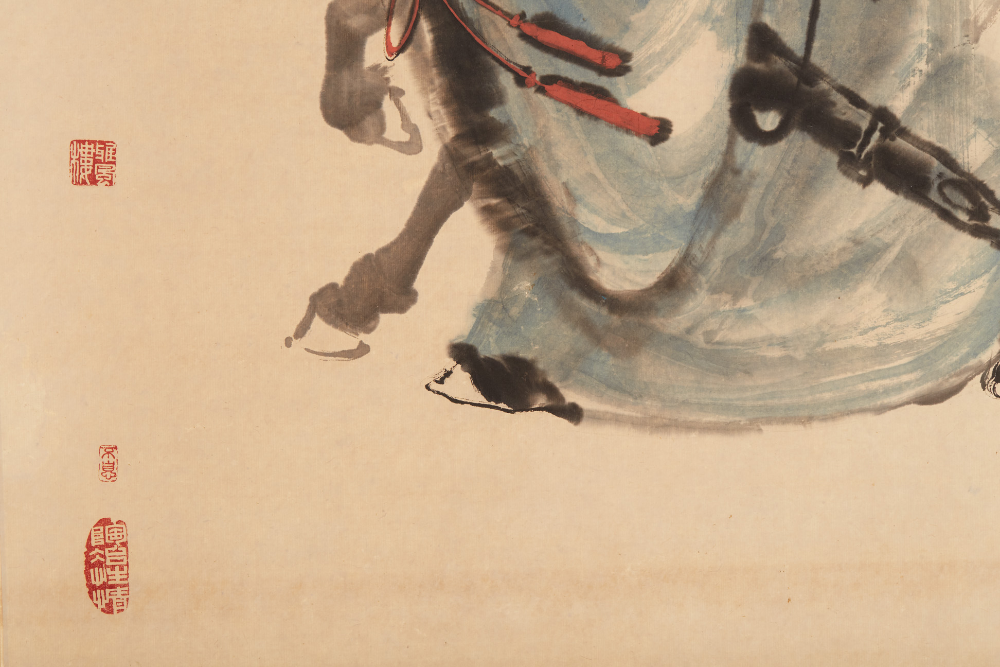 A CHINESE HANGING SCROLL OF ZHANG GUOLAO - Image 4 of 6