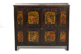 A PAINTED TIBETAN CABINET