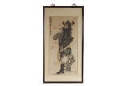 CHINESE SCHOOL (20TH CENTURY) - ZHONG KUI WITH A BAT