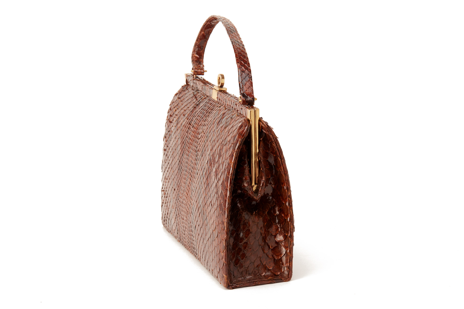 A VINTAGE SNAKESKIN HANDBAG - Image 2 of 3