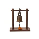 AN ANTIQUE BURMESE BRONZE BELL