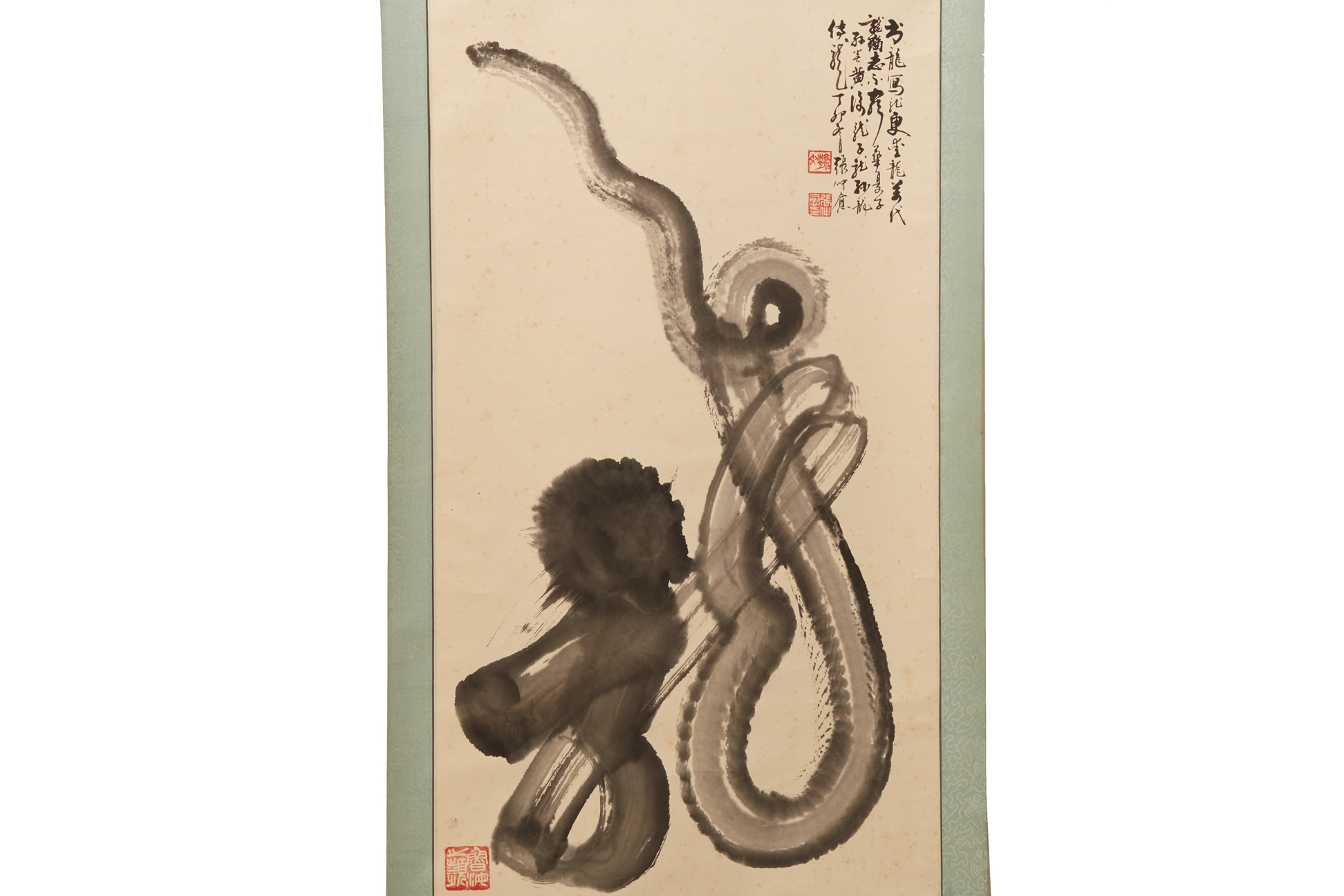 A CHINESE HANGING SCROLL - Image 2 of 4