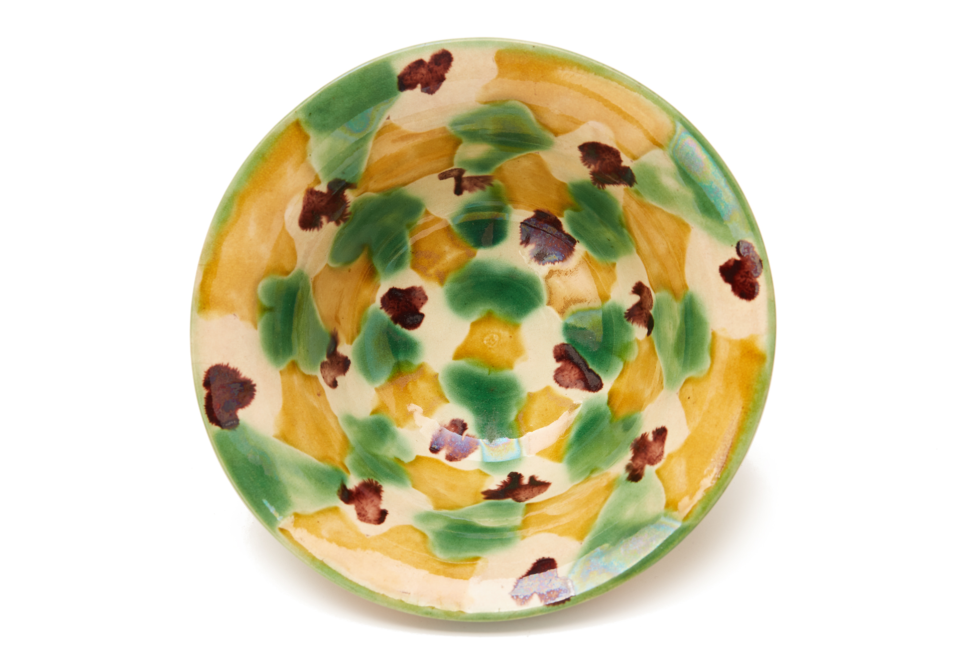 A 'SPINACH AND EGG' GLAZED BOWL - Image 2 of 3
