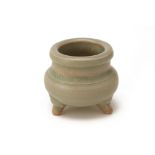 A SMALL LONGQUAN CELADON CENSER