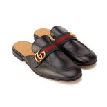A PAIR OF GUCCI QUENTIN MARMONT PRINCETOWN SLIPPERS UK 7