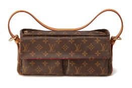 A LOUIS VUITTON VIVA CITE MM MONOGRAM SHOULDER BAG