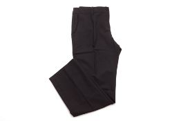 A PAIR OF MAXMARA BLACK TROUSERS