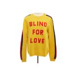 A GUCCI 'BLIND FOR LOVE' WOLF WOOL SWEATER